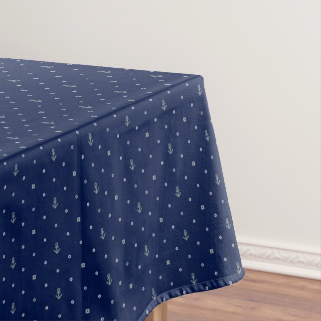 Anker-Tupfen-Muster Tischdecke (Beispiel)