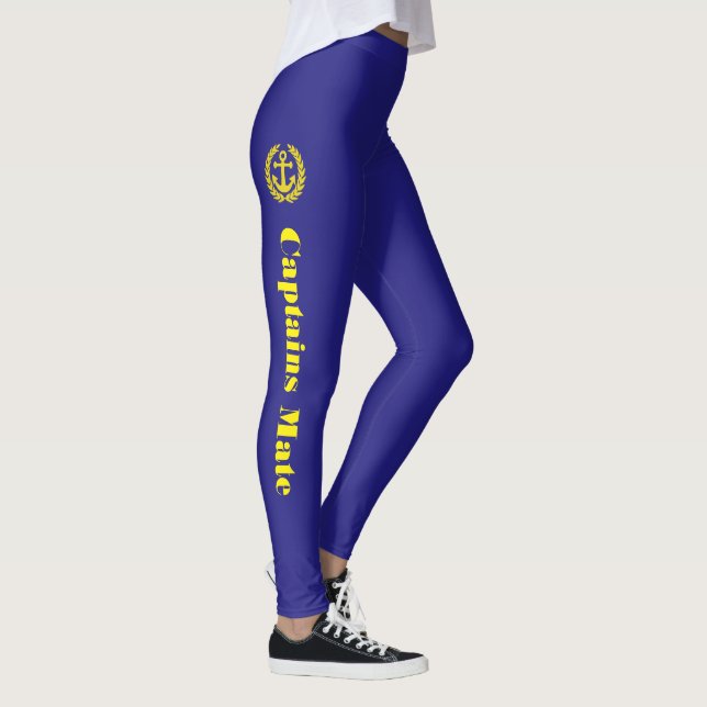 Anker und Kapitän - Text Leggings (Rechts)