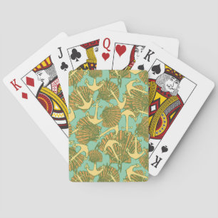 Anker und Muscheln im Vintage-Stil Muster Spielkarten