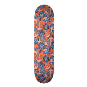 Anker-und Quallen-Muster Skateboard