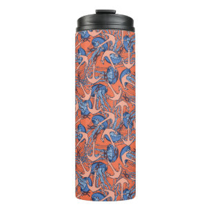 Anker-und Quallen-Muster Thermosbecher