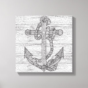 Anker und Seil 6 Leinwanddruck