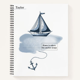 Anker- und Strandnotizbuch Notizbuch