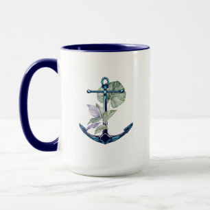 Anker und tropische Pflanzen Meerestiere Tropisch Tasse