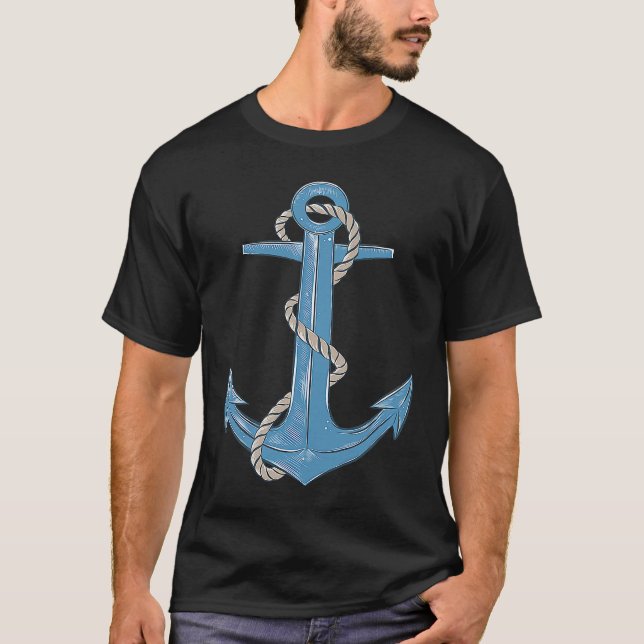 Anker Vintag Retro T-Shirt (Vorderseite)