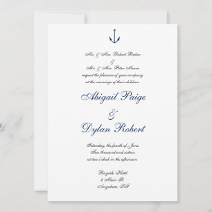"Anker weg" Einladungen zur Hochzeit