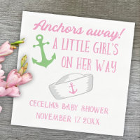 Anker weg Girl Nautical Baby Dusche