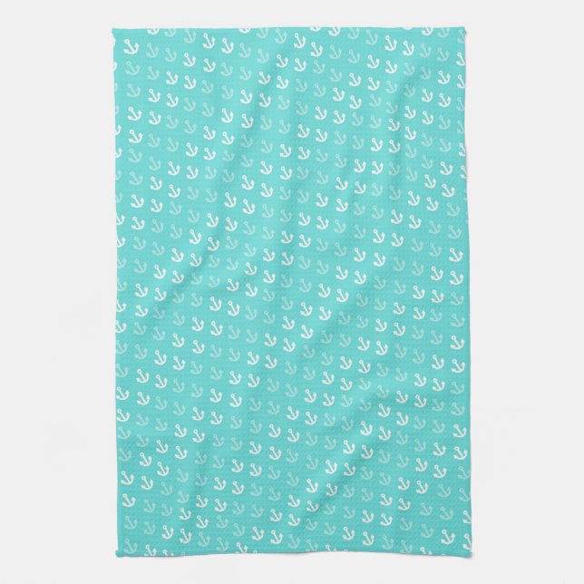 Anker-wegGeschirrtuch in Seafoam Handtuch (Vertikal)