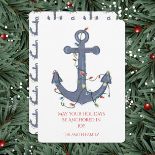 Anker Weihnachtskarte Einladung