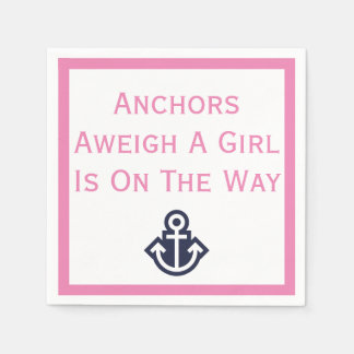 Anker wiegen ein Baby auf dem Weg Anchor Napkins Serviette