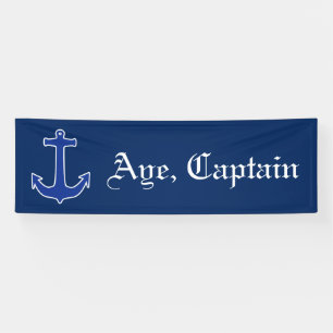 Ankerblau / Contour weiß + Ihre Ideen Banner