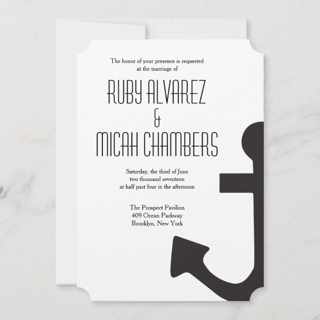 Ankereinladung Einladung (Vorderseite)