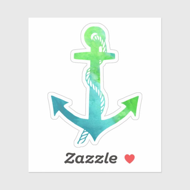 Ankerfarben für die blaue und grüne Linse Aufkleber (Blatt)