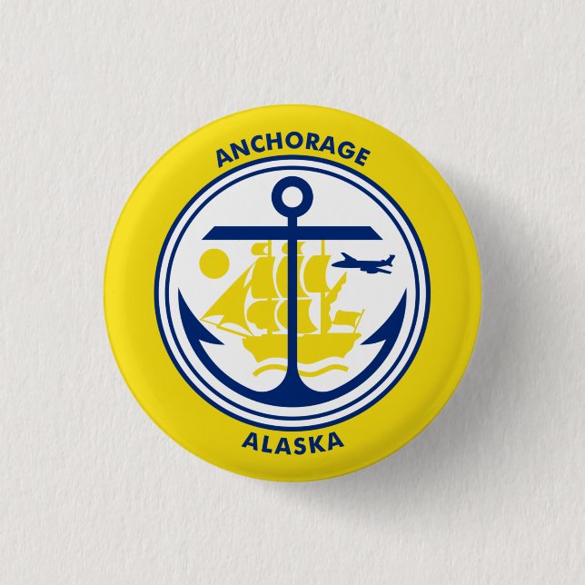 Ankerflagge, Alaska Button (Vorderseite)