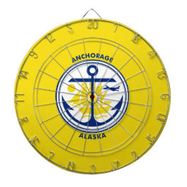 Ankerflagge (Alaska) Dartscheibe