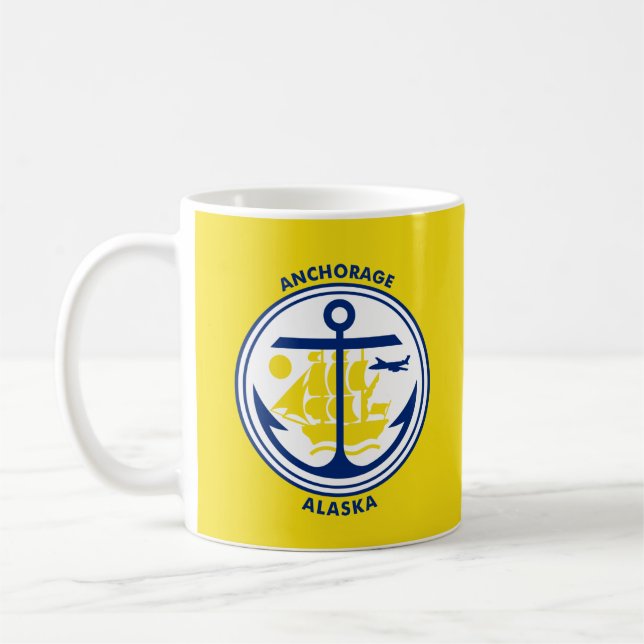 Ankerflagge, Alaska Kaffeetasse (Links)
