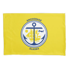 Ankerflagge (Alaska) Kissenbezug