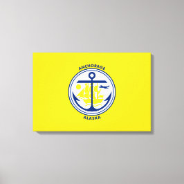 Ankerflagge (Alaska) Leinwanddruck