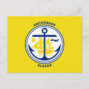 Ankerflagge, Alaska Postkarte