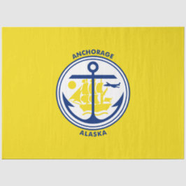 Ankerflagge (Alaska) Seidenpapier