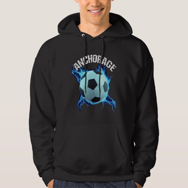 Ankerfußball Retro Hoodie (Vorderseite)