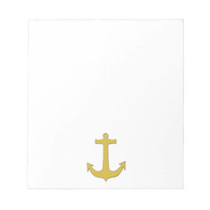 Ankergold + Ihr Hintergrund & Ihre Ideen Notizblock