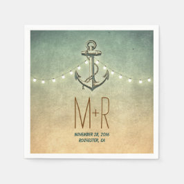Ankerhochzeit Serviette