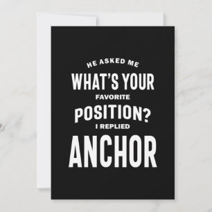 Ankerjob Title T-Shirt Geschenk für Männer Frauen Dankeskarte