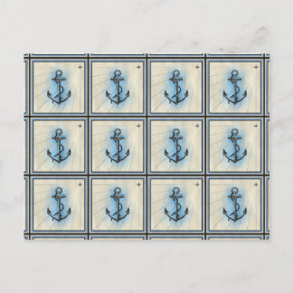 Ankerkarte des Schiffes Postkarte