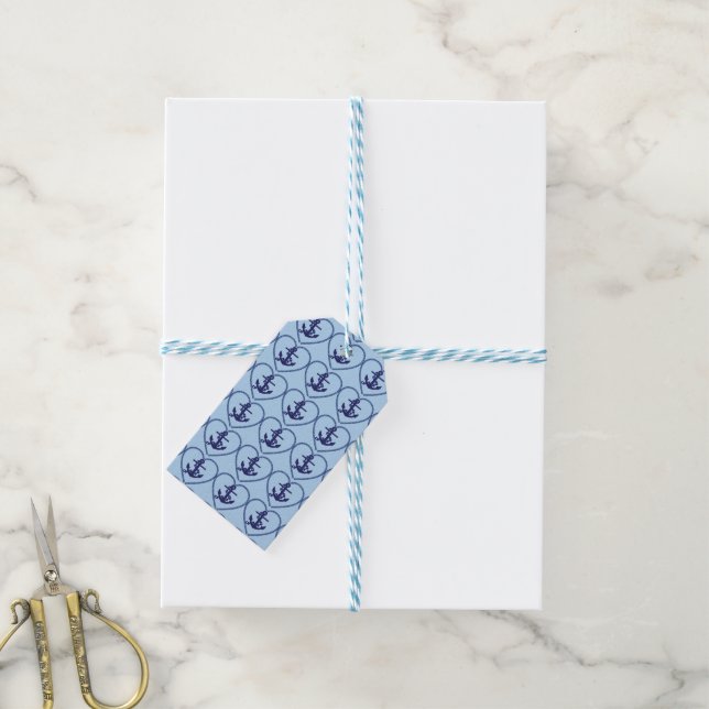 Ankerkette Geschenkanhänger (Mit Garn)