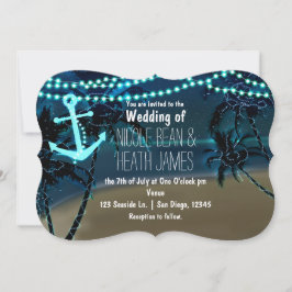 Ankerleuchten & Palmen Einladungen für Hochzeiten