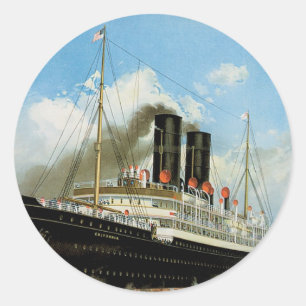 Ankerlinie Runder Aufkleber