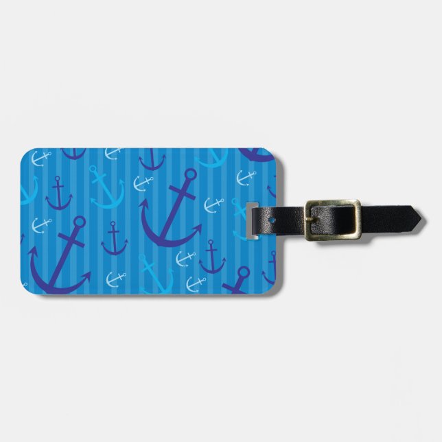 Ankermuster Gepäckanhänger (Vorderseite horizontal)