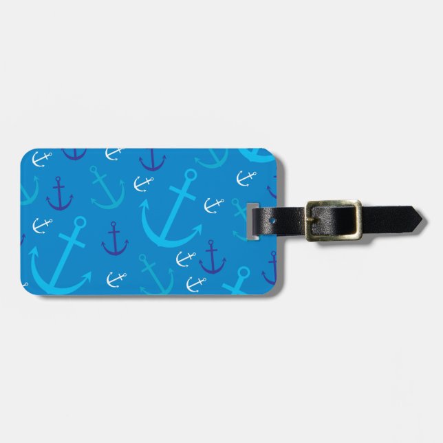 Ankermuster Gepäckanhänger (Vorderseite horizontal)