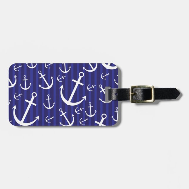 Ankermuster Gepäckanhänger (Vorderseite horizontal)