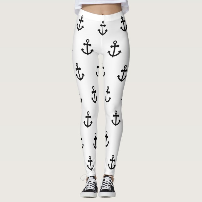 Ankermuster Leggings (Vorderseite)