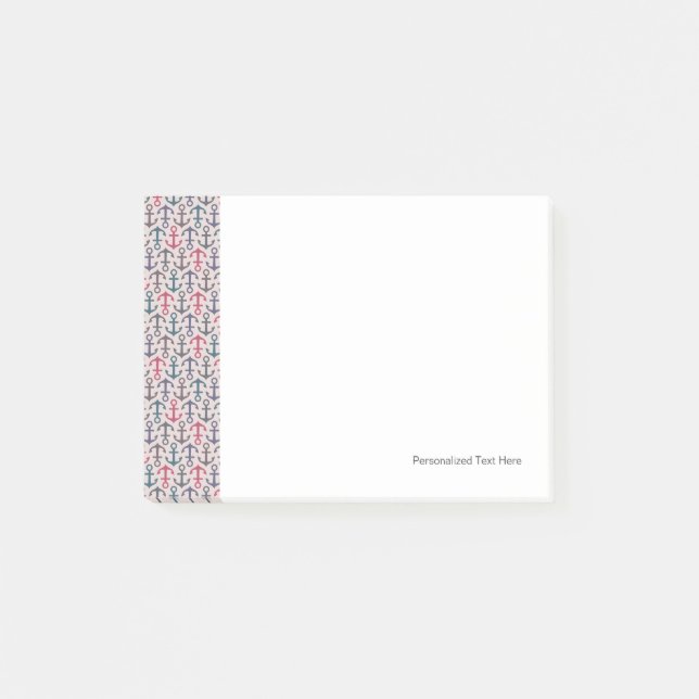 Ankermuster Post-it Klebezettel (Vorderseite)