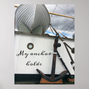 Ankern von Inspirationsschiffen Poster