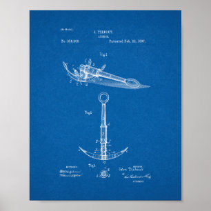 Ankerpatent - Blueprint Poster