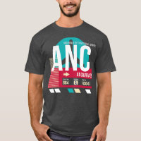 Ankerplatz Alaska ANC Airport Code Gepäckanhänger