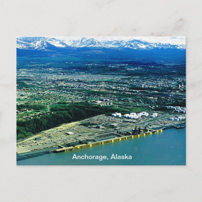 Ankerplatz, Alaska-Ansicht Postkarte (Vorderseite)