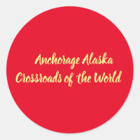 Ankerplatz Alaska Kreuzung der Welt