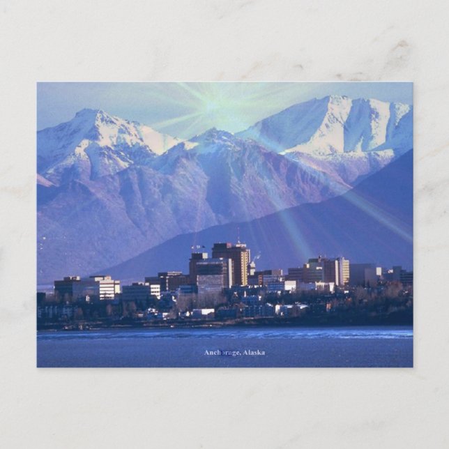Ankerplatz, Alaska Postkarte (Vorderseite)