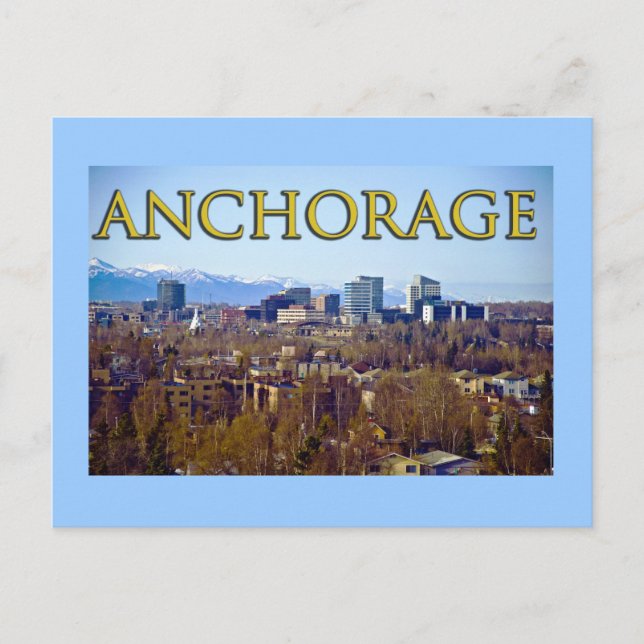Ankerplatz, Alaska, USA Postkarte (Vorderseite)