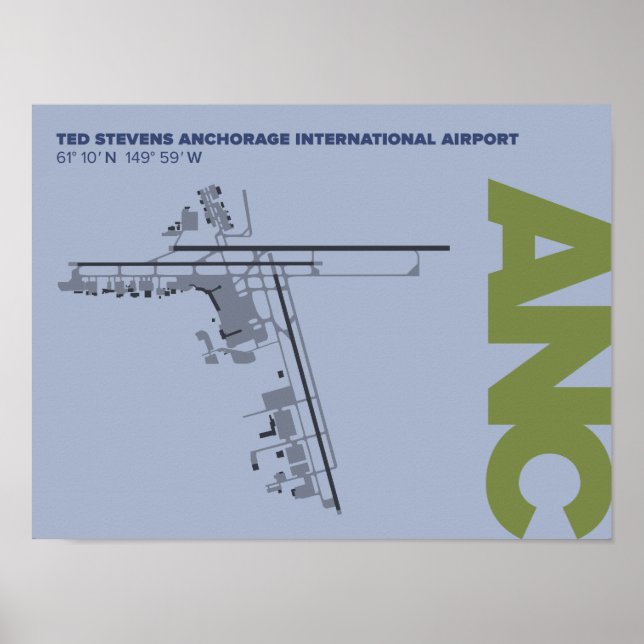 Ankerplatz (ANC) Diagramm Poster (Vorne)