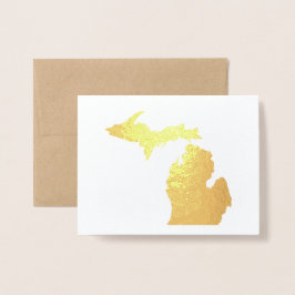 Ankerplatz für den Michigan-Staat auf der Rückseit Folienkarte