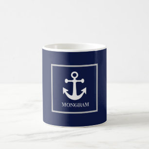 Ankerplatz für Nautische Navy Kaffeetasse
