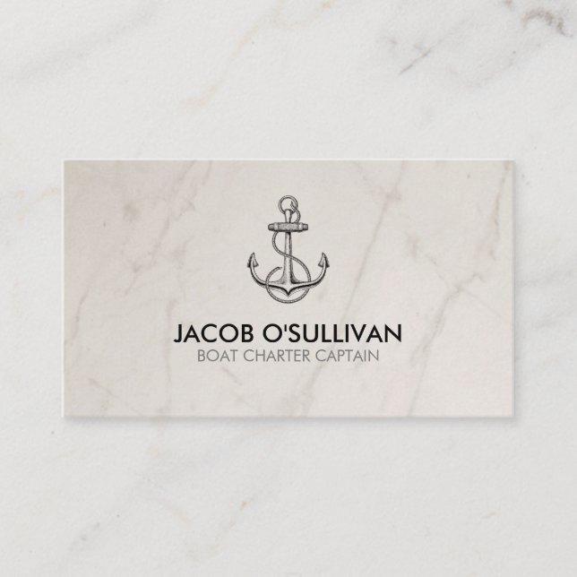 Ankerschiff-Charta Visitenkarte (Vorderseite)