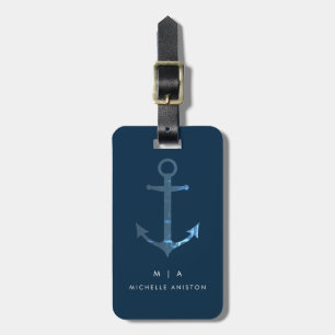 Ankerschiff Monogramm Custom Gepäckanhänger