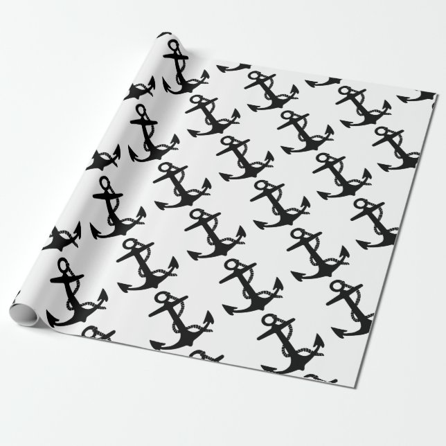 Ankerseilhaken Geschenkpapier (Ungerollt)